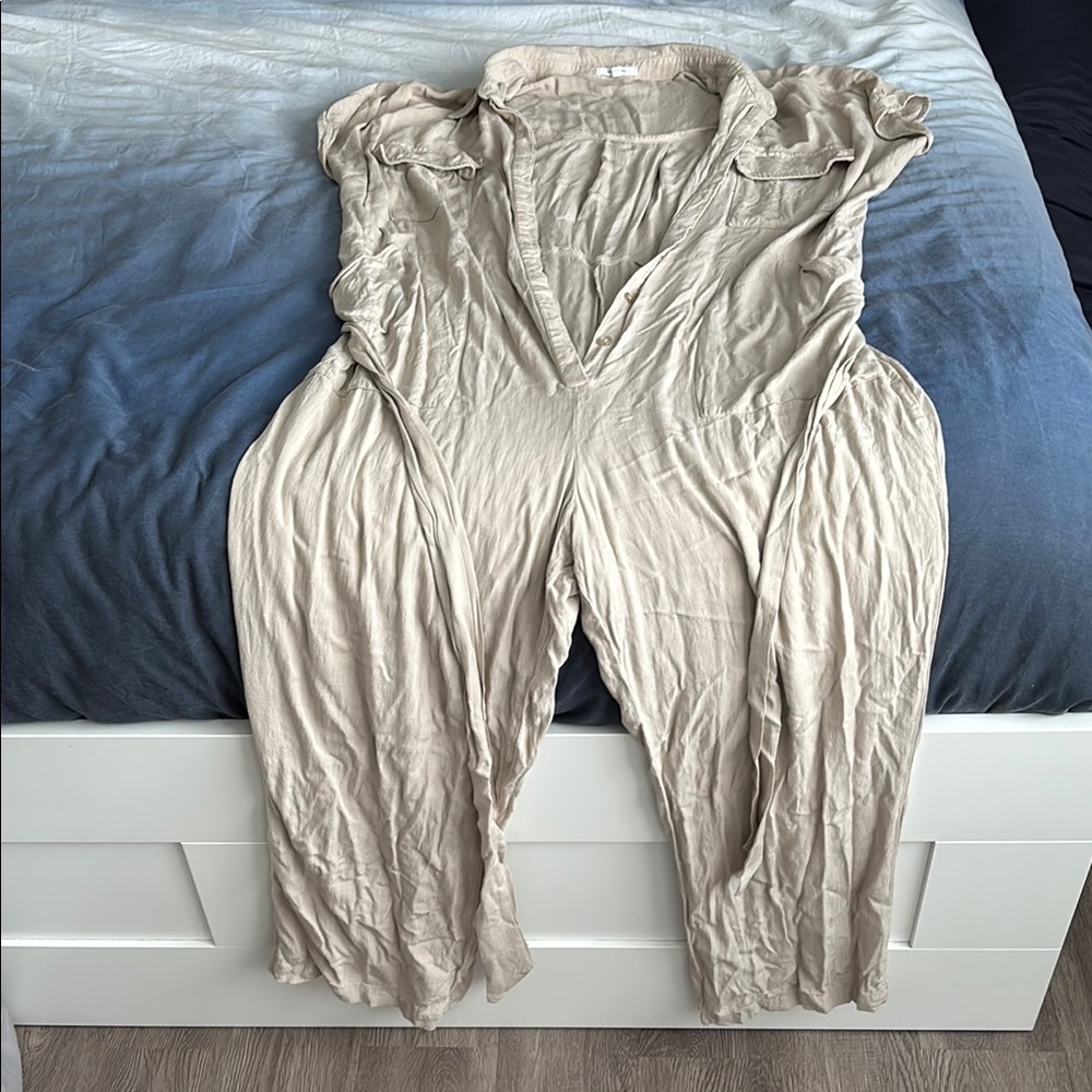 Women's Cream Jumpsuit